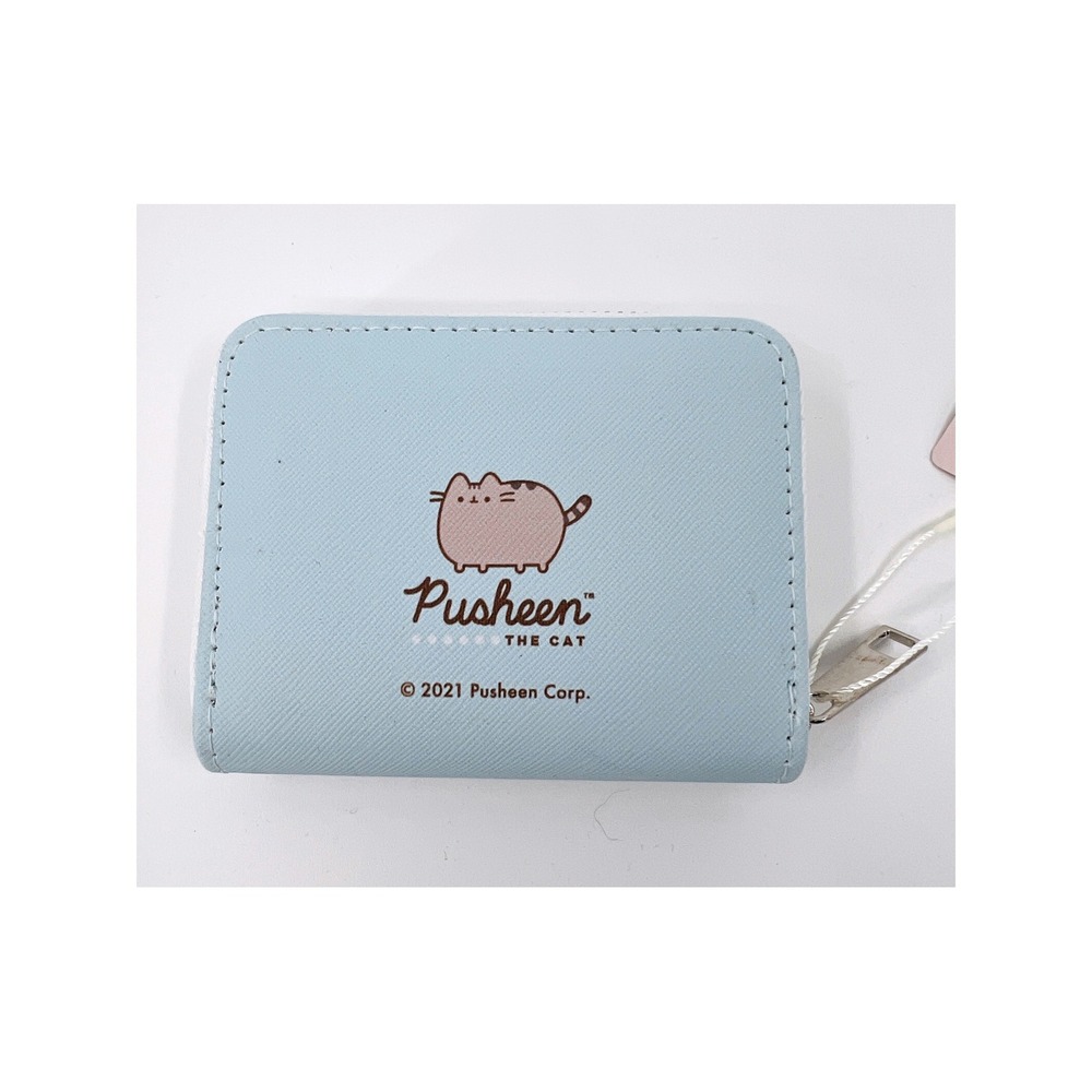 Pusheen Foodie Coin Purse Blue Ice Cream Treats Zip Around Wallet NWT - Picture 3 of 5
